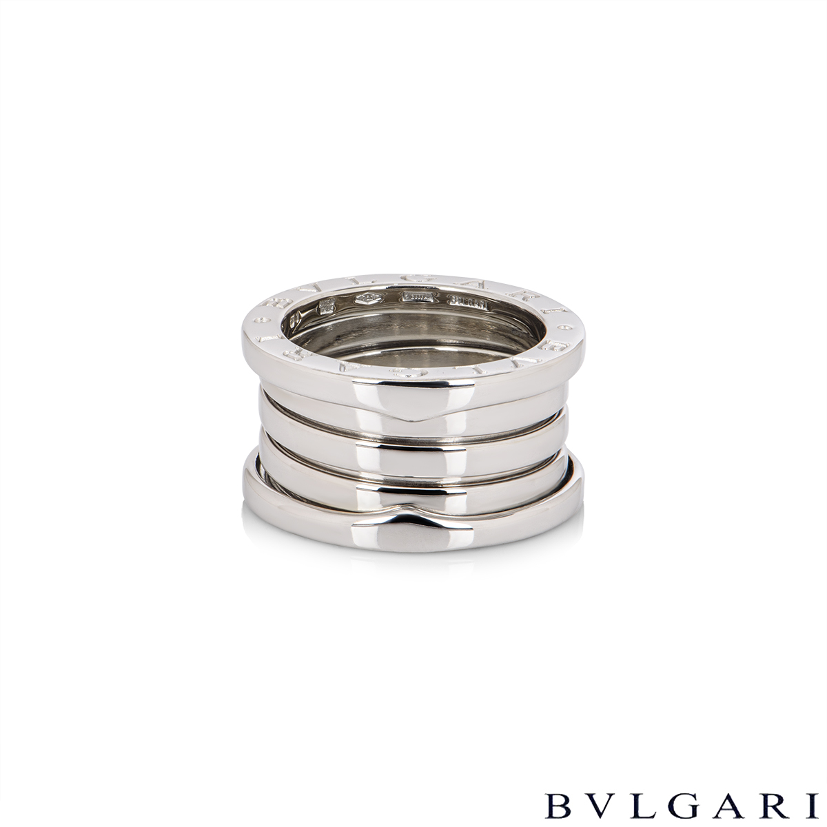 Bvlgari White Gold B.Zero1 Ring Size 52 323555